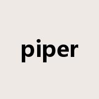 piper是什么意思