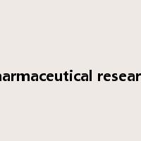 pharmaceutical research是什么意思