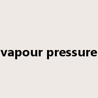 vapour pressure是什么意思