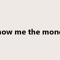 show me the money是什么意思
