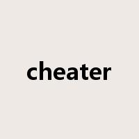 cheater是什么意思