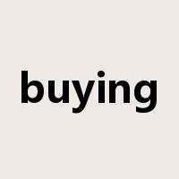 buying是什么意思