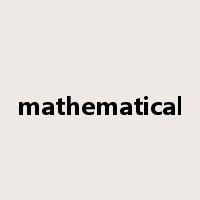 mathematical是什么意思