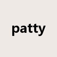patty是什么意思