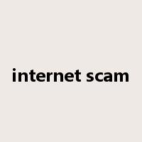 internet scam是什么意思