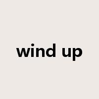 wind up是什么意思