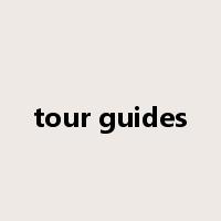 tour guides是什么意思