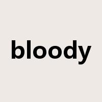 bloody是什么意思