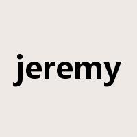 jeremy是什么意思