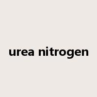 urea nitrogen是什么意思