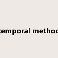 temporal method是什么意思