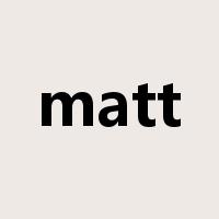 matt是什么意思