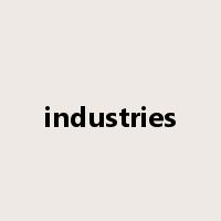 industries是什么意思