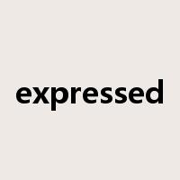 expressed是什么意思